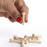 Factory Direct Craft Unfinished Wood Toy Wheels and Axle Pegs Factory Direct Craft