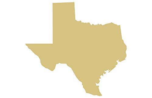 Texas Cutout Unfinished Wood State Everyday Door Hanger MDF Shape Canvas Style 1 - WoodArtSupply