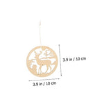 ABOOFAN 80 Pcs Christmas Ornaments Xmas Unfinished Hanging Slices Christmas Unfinished Wood Slices Christmas Wood Embellishments Wood Snowflake ABOOFAN