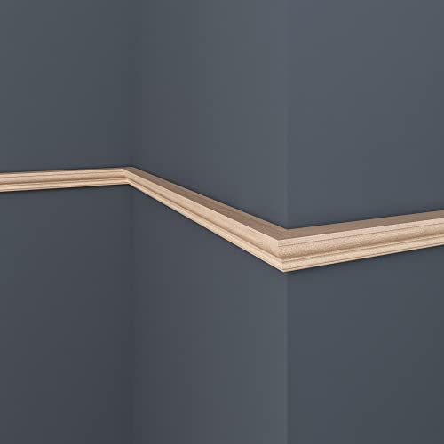 ORNAMENTAL 10039-4WHW Unfinished White Hardwood Picture Frame Trim Moulding ORNAMENTAL