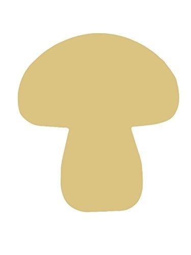 Mushroom Cutout Unfinished Wood Home Kitchen Outdoor Decor Fairy Land MDF Shaped Canvas Style 1 Diverse Woodworking