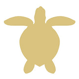 Turtle Cutout Unfinished Wood Ocean Nautical Beach House Vacation Décor MDF Shape Canvas Style 5 (6") Diverse Woodworking