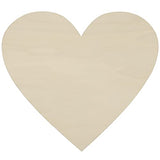 KEILEOHO 18 PCS 13.8 Inch Unfinished Wooden Heart, Heart Shaped Wood, Large Heart Wood Cutout, Heart Shaped Wood Blanks for Door Hanger, Valentine’s KEILEOHO