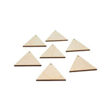 ALL SIZES BULK (12pc to 100pc) Unfinished Wood Laser Cutout Triangle Dangle Earring Jewelry Blanks Shape Crafts Made in Texas Texan Wood Crafts