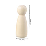 KONTONTY Unfinished Wooden Dolls s en Unfinished Wood Peg Dolls KONTONTY