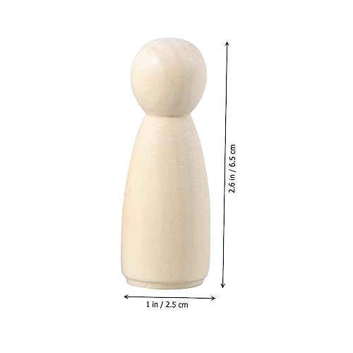 KONTONTY Unfinished Wooden Dolls s en Unfinished Wood Peg Dolls - WoodArtSupply