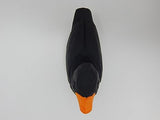 Selsela Black Duck Figurine Wood Statue Miniature Handmade Art Decoy Carved Bird Decor Small Animal Collectible Selsela