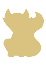 Fox Cutout Unfinished Wood Wolf Coyote Bushy Tail Forest Animal Zoo MDF Shape Canvas Style 3 Diverse Woodworking
