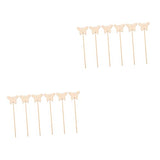 Toyvian 12 Pcs Wand Diy Princess Wand Kit Unfinished Fairy Wands Butterfly Wand Fairy Wand Crafts Diy Painting Toys Kids Princess Diy Fairy Wand Toyvian