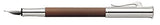 FABER-CASTELL 146522 Faber Castel Fountain Pen, EF, Fine Point, Guilloche, Cognac, Dual Use, Genuine Imported Graf von Faber-Castell