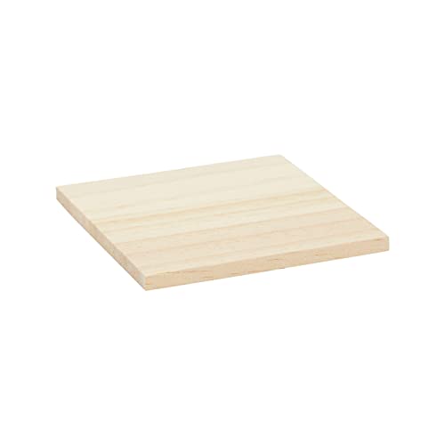 15 Pack Unfinished 4x4 Wood Squares for Crafts, Blank Wooden Tiles for Burning, Engraving, DIY Coasters Bright Creations