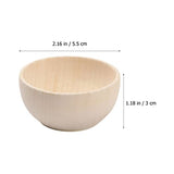 Toddmomy 5pcs Wooden Craft Bowls Unfinished,Unpainted Wooden Bowls Wood Crafts Bowls for DIY Craf Toddmomy