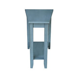 IC International Concepts International Concepts Keystone Accent Table, Ocean Blue - Antique Rubbed IC International Concepts