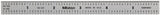 Mitutoyo 182-207, Steel Rule, 6" X 150mm, (1/10, 1/100", 1mm, 1/2mm), 1/64" Thick X 1/2" Wide, Satin Chrome Finish Tempered Stainless Steel Mitutoyo