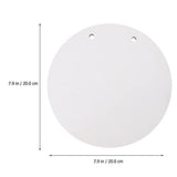 Healifty 2pcs Wooden Circle Sign Unfinished Hanging Wood Sign Sublimation Blank Cutouts Decorative Round Wood Plaques with Rope for Pyrography Healifty