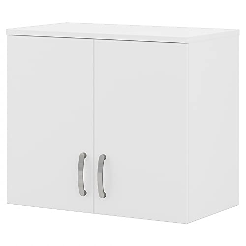 Bush Universal Garage Wall Cabinet with Doors in White - Engineered Wood Bush Business Furniture