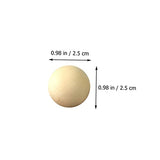 SEWACC 60PCS Wooden Beads Small Wooden Balls Wooden Balls for Crafts paintable Wooden no Hole Wood Beads Round Wood Balls Unfinished Wood Beads gnome SEWACC