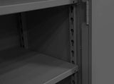 Durham Extra Heavy Duty Welded 12 Gauge Steel Lockable Storage Cabinet, HDC-244878-4S95, 1200 lbs Shelf Capacity, 24" Length x 48" Width x 78" Durham