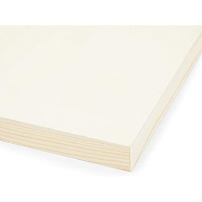 6 Pack Unfinished Wood Canvas Boards for Painting, Blank Deep Cradle 9x12  Panels for Art Projects (0.85 In Thick)