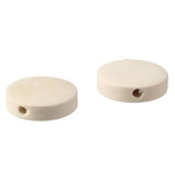 hobbyhub 200Pcs Flat Round Wooden Beads, 15mm Natural Unfinished Wooden Coin Spacer Beads Wooden Circle Coin Loose Beads for Jewelry Making hobbyhub