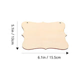 Tofficu 12pcs Shaped Wood Chips Unfinished Wood Banner DIY Wood Pallet Sign Blank Hanging Sign Craft Wood Planks Blank Wood Sign Unfinished Wood Tofficu