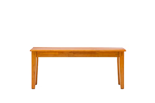 Boraam Shaker Bench, Oak 15 x 44 x 18 Boraam