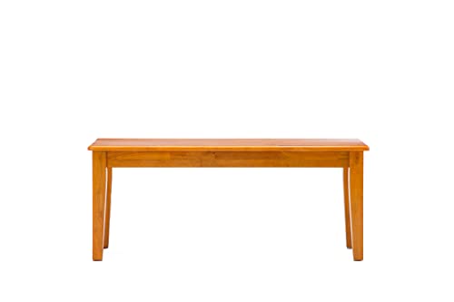 Boraam Shaker Bench, Oak 15 x 44 x 18 - WoodArtSupply