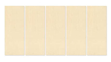 Natural Unpainted DIY Crafts - Wood Craft Slats - Set of 5 (2 x 5 Inches) CraftMedley