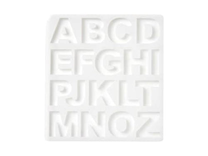 Mod Podge Alphabet, Set of 2 7 1/2" x 12 3/4" Silicone Casting, DIY Arts Epoxy Mold, Clear Resin Craft Supplies and Materials, 25293