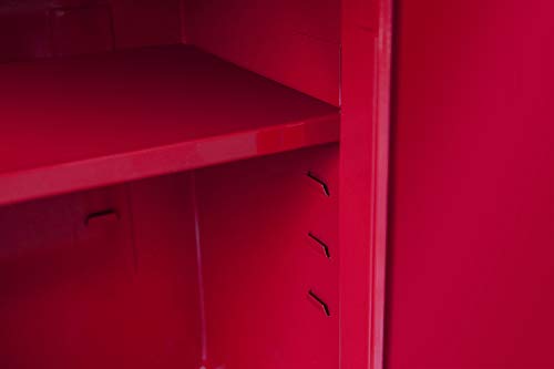 Torin Rolling Garage Workshop Organizer Detachable 4 Drawer Tool Chest with Large Storage Cabinet and Adjustable Shelf, 11" 20.3" 40.4", Red Torin