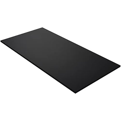 Kaboon Black Table Top 23.62" D x 59.1" W, Solid One-Piece Desktop, Universal Wood Countertop, Reversible Laminate Top, Double Desks, L-Desk DIY, for - WoodArtSupply