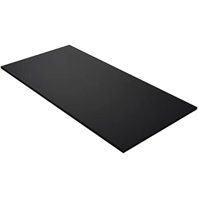 Kaboon Black Table Top 23.62" D x 59.1" W, Solid One-Piece Desktop, Universal Wood Countertop, Reversible Laminate Top, Double Desks, L-Desk DIY, for