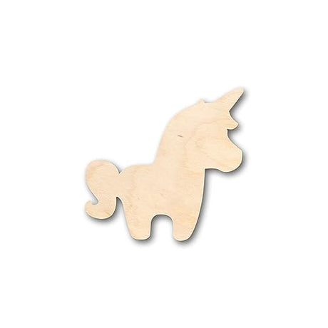 Unfinished Wood Unicorn Shape - Craft - up to 36" DIY 14" / 3/4" 24 Hour Crafts