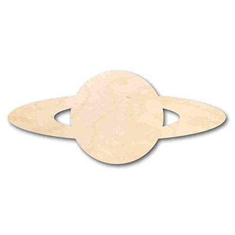 Unfinished Wood Saturn Shape - Solar System - Planet - Space - Craft - up to 24" DIY 7" / 1/4" 24 Hour Crafts