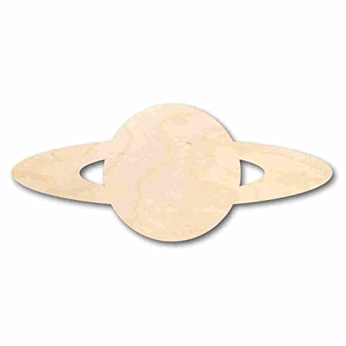 Unfinished Wood Saturn Shape - Solar System - Planet - Space - Craft - up to 24" DIY 7" / 1/4" 24 Hour Crafts