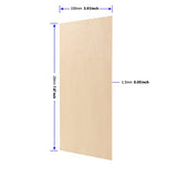 MUKCHAP 80 PCS Craft Wood Sheet, 1/16 x 4 x 8 Inch Thin Wood Sheets, Unfinished Plywood Wood Sheets for DIY Models, Ornaments MUKCHAP