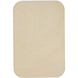 60 Pack Unfinished Wood Cutouts for Crafts, Rectangle Wooden Slices for DIY Projects (2 x 3 in) Bright Creations