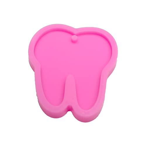 Shiny Glossy Tooth Dentists Shape Silicone Molds for DIY Craft Keychain Polymer Clay Mold Necklace Epoxy Pendant Jewellery Resin Crafting Making Cake Guratapa