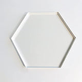 Coaster Template, Clear Acrylic Template, Woodworking Router Template (Hexagon) Phocaea