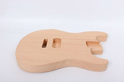 Electric Guitar Body Blank Mahogany Wood Unfinished Solid Body Electric Guitar DIY Guitar Wood timber Electric Guitar Body Unfinished - WoodArtSupply