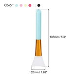 MECCANIXITY Silicone Epoxy Brushes Pink/Blue/White/Yellow/Black/Red Applicator DIY Brush for Making Epoxy Tumbler, Pack of 6 MECCANIXITY