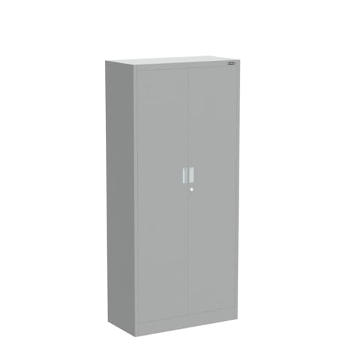 BESFUR Metal Storage Cabinet, 71" H Tall Metal Cabinets with 4 Adjustable Shelves and Locking Doors, Classic Steel Storage Cabinet for Home, School, BESFUR