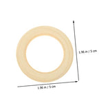 MAGICLULU 25pcs Handmade Wooden Ring Craft Rings Blank Wooden Circles DIY Wooden Rings Wooden Ring Crafts DIY Wood Craft Pendant Wooden Crafts MAGICLULU