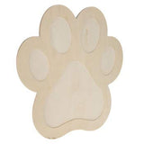 14 Inch Paw Print Wood Shape Unfinished DIY Cutout Craft Projects Home School Parties onlinepartycenter