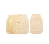 6-Pack Mason Jar with or without Holes Unfinished Wood Cutout DIY Crafts Door Hanger Ready to Paint Cut Out Birch Plywood All Sizes Texan Wood Crafts