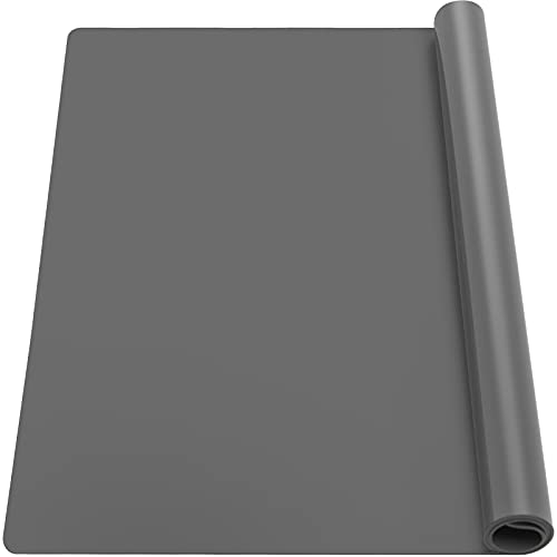 Ewen 25.6x17.7 Inches Large Heat Resistant Placemats Silicone Mat, 2MM Thick Countertop Protector Mat for Appliances, Coffee Maker,Kitchen Table, - WoodArtSupply