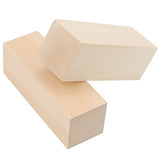 JOIKIT 15 Pack 6 x 2 x 2 Inches Basswood Carving Blocks, 15x5x5cm Unfinished Soft Wooden Carving Blocks, Kiln Dried Whittling Blocks Natural Craft JOIKIT