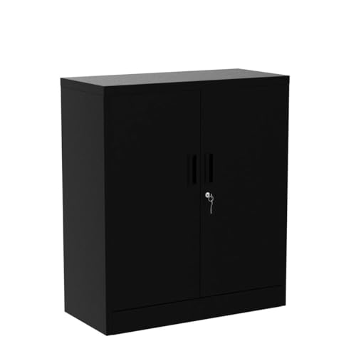 CJF Metal Storage Cabinets with Shelves and Doors, Steel Locking Storage Cabinet for Home Office, Garage, Utility Room and Basement, 36.2" H x 31.5" - WoodArtSupply