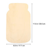 Healifty 5pcs Mason Jar Wood Chips DIY Wood Ornaments Wood Slices Wood Slice Crafts Wood Cutouts to Paint Unfinished Wood Shapes Ornament Crafts Wood Healifty