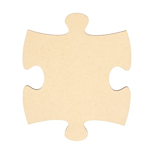 50 Blank Wooden Puzzle Pieces for Crafts, DIY Art Projects, Unfinished Customizable Jigsaw Wood Puzzle to Draw On - WoodArtSupply